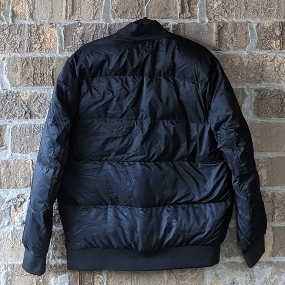 NWOT Lululemon Roam Far Wool Bomber Black Heathered Black Size 10 - Picture 8 of 14